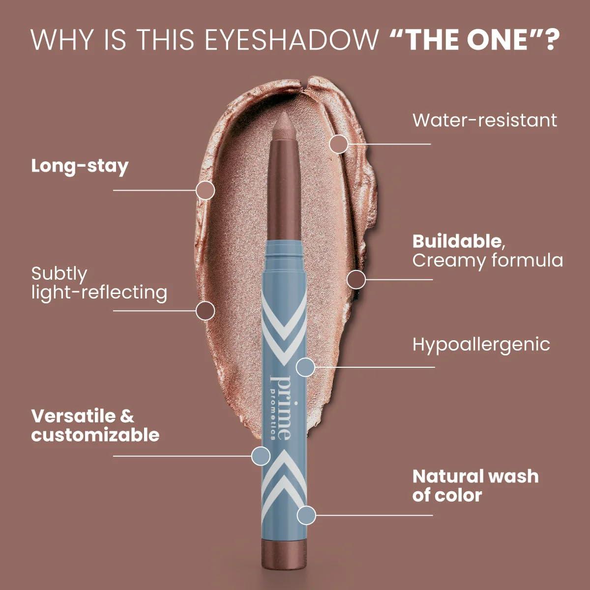 image:imagePRIME PROMETICS PrimeEyes Eye Brightener for Mature Women Creamy Eye Shadow Sticks Easy Application Quick Eye Lift Effect Hypoallergenic Long Wear WaterResistant AfterglowNebula