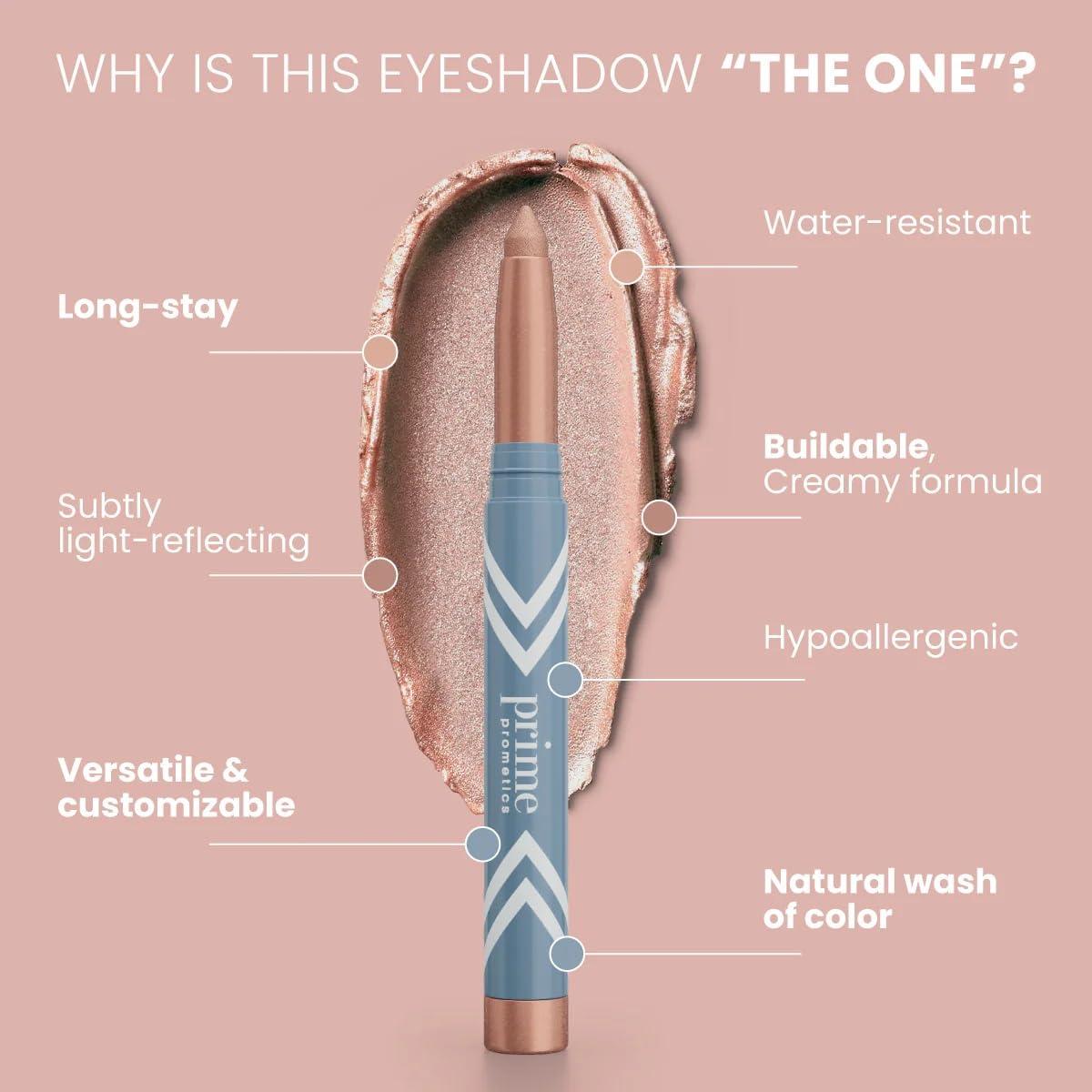 image:imagePRIME PROMETICS PrimeEyes Eye Brightener for Mature Women Creamy Eye Shadow Sticks Easy Application Quick Eye Lift Effect Hypoallergenic Long Wear WaterResistant AfterglowStardust