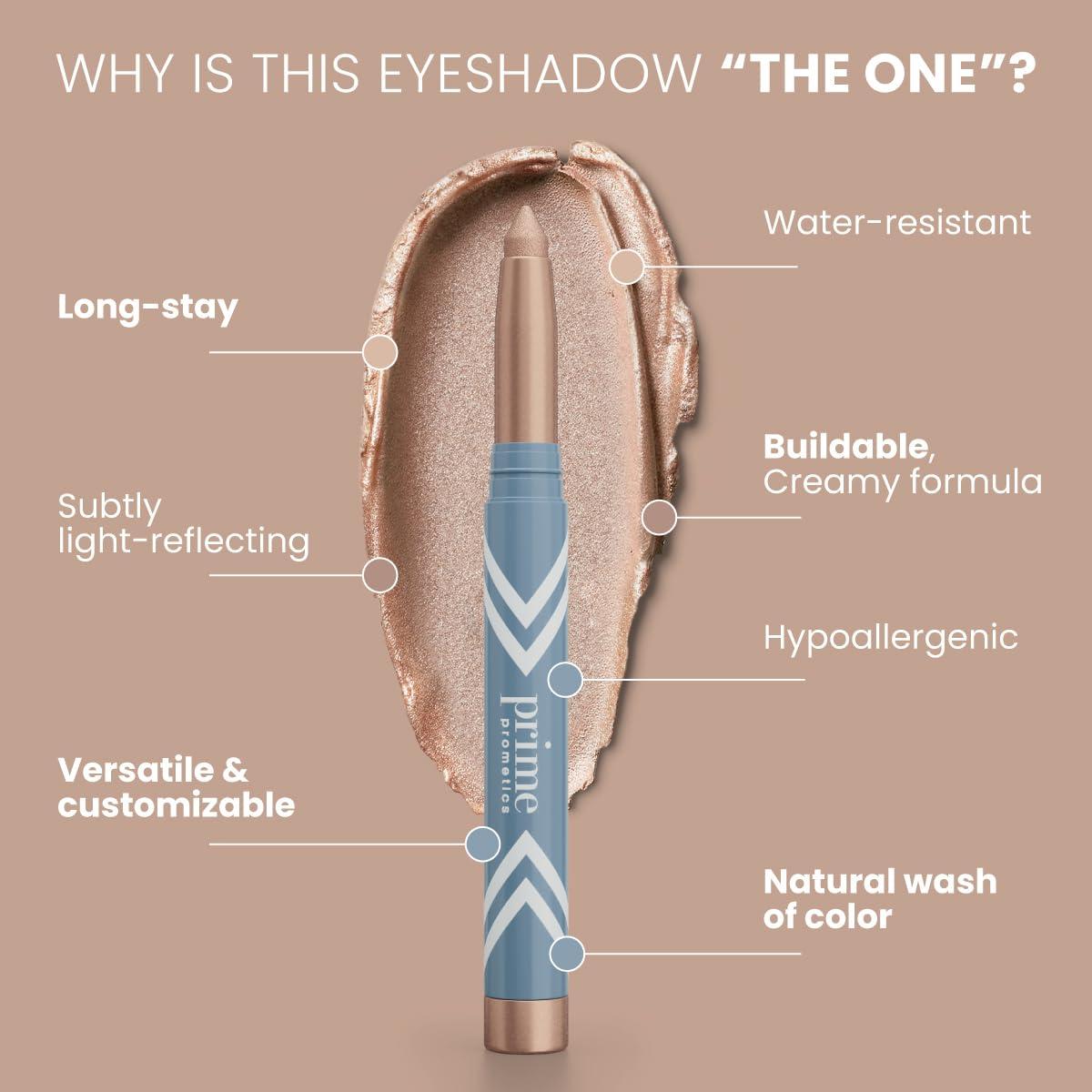 image:imagePRIME PROMETICS PrimeEyes Eye Brightener for Mature Women Creamy Eye Shadow Sticks Easy Application Quick Eye Lift Effect Hypoallergenic Long Wear WaterResistant AfterglowEstrella