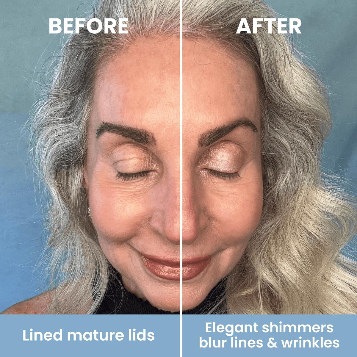 image:imagePRIME PROMETICS PrimeEyes Eye Brightener for Mature Women Creamy Eye Shadow Sticks Easy Application Quick Eye Lift Effect Hypoallergenic Long Wear WaterResistant AfterglowEstrella