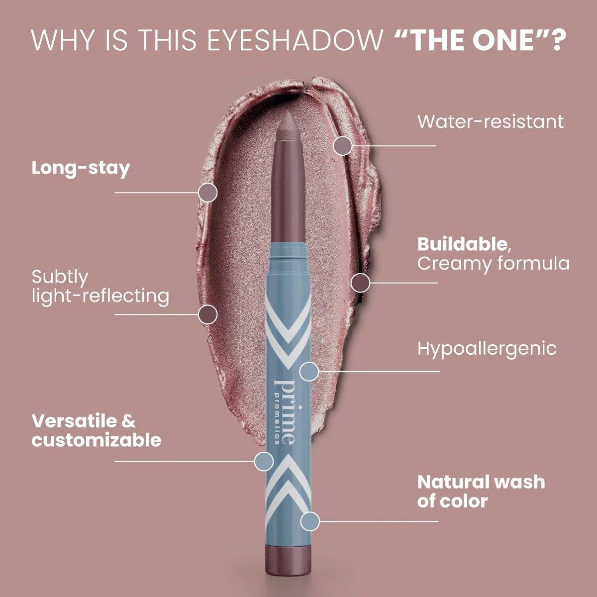 image:imagePRIME PROMETICS PrimeEyes Eye Brightener for Mature Women Creamy Eye Shadow Sticks Easy Application Quick Eye Lift Effect Hypoallergenic Long Wear WaterResistant AfterglowVioleta