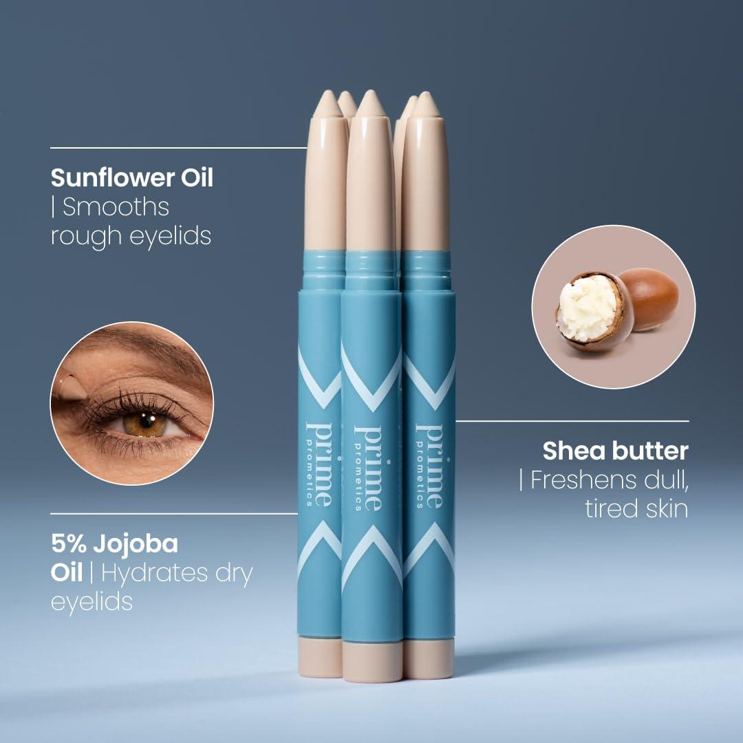 image:imagePRIME PROMETICS PrimeEyes Eyeshadow for Mature Women CreaseFree PowdertoCream NonDrying Eye Shadow Blends Seamlessly amp Flatters Aging Lids WaterResistant amp LongWear True NeutralVanilla