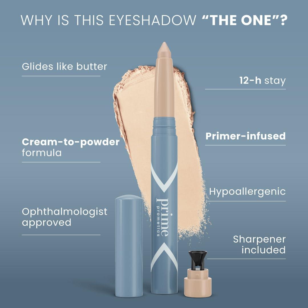 image:imagePRIME PROMETICS PrimeEyes Eyeshadow for Mature Women CreaseFree PowdertoCream NonDrying Eye Shadow Blends Seamlessly amp Flatters Aging Lids WaterResistant amp LongWear True NeutralVanilla