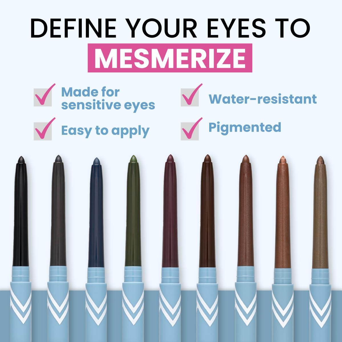 image:imagePRIME PROMETICS PrimeEyes Glide Eyeliner for Mature Women WaterResistant LongStay and MessProof Gel Cream Texture Discreet Sharpener and Effective Smudger BlackGolden Metallic
