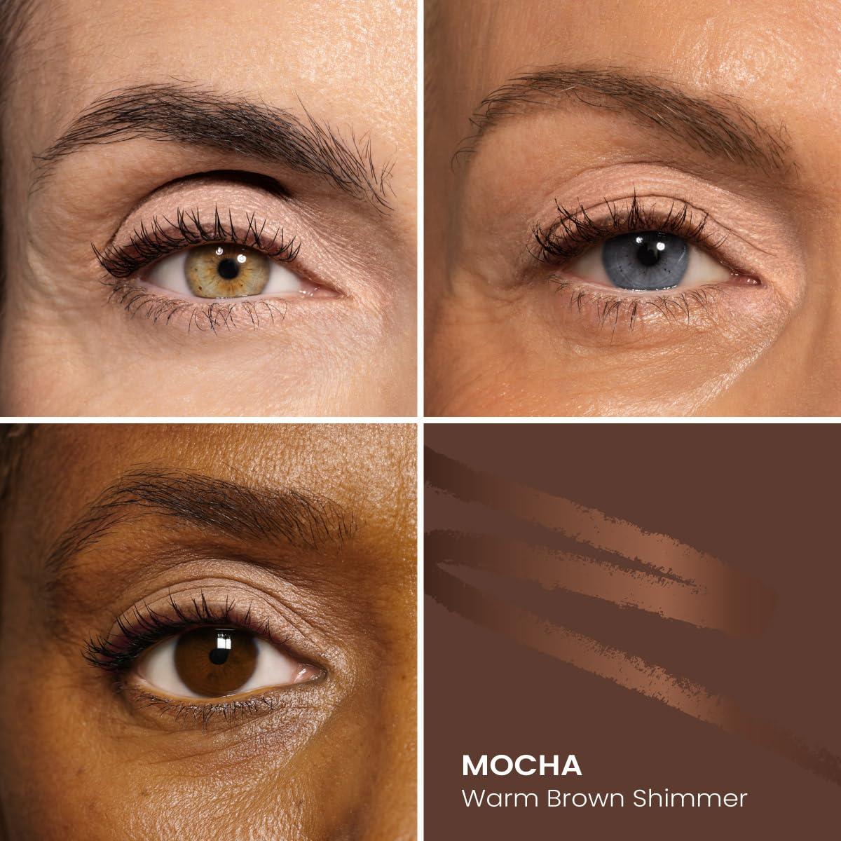 image:imagePRIME PROMETICS PrimeEyes Glide Eyeliner for Mature Women WaterResistant LongStay and MessProof Gel Cream Texture Discreet Sharpener and Effective Smudger BlackMocha Shimmer