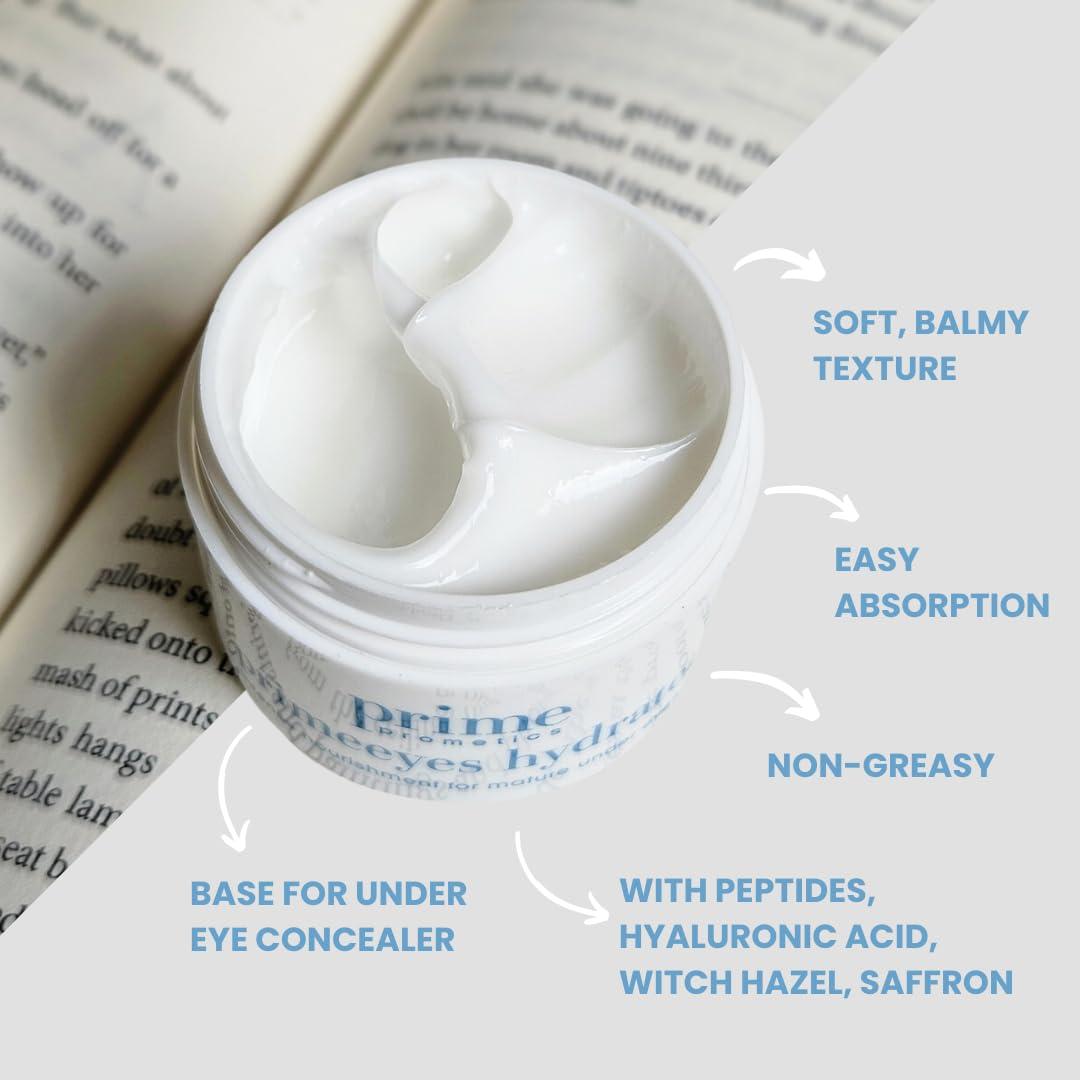 image:imagePRIME PROMETICS PrimeEyes Hydrate Under Eye Cream for Mature Women Hydrating Eye Cream for Dark Circles and Wrinkle Repair Soft Glowing amp Healthy Under Eyes