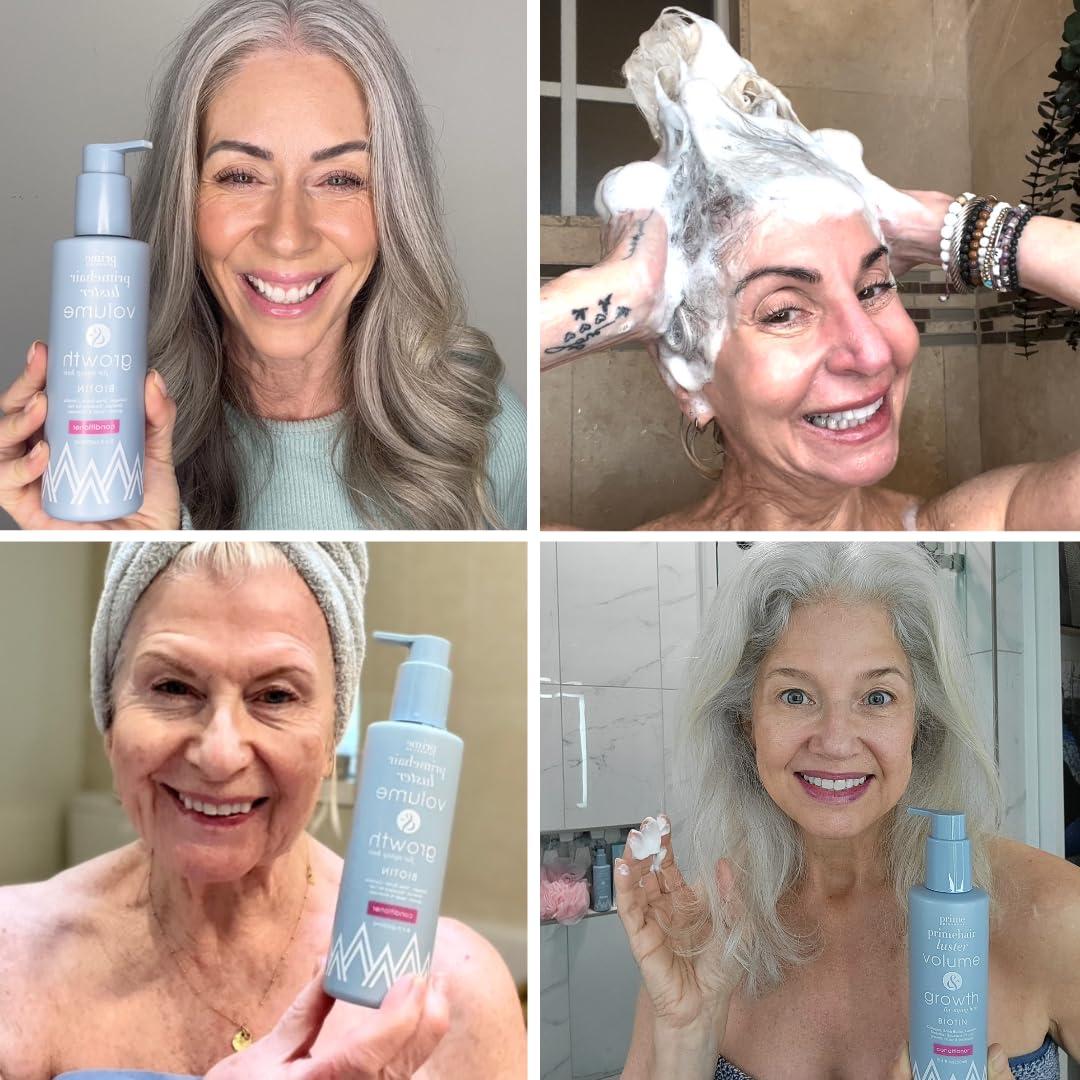 image:imagePRIME PROMETICS PrimeHair Luster Conditioner for Mature Women Biotin Enriched SulfateFree and ParabenFree Conditioner Perfect for Damaged Dry Thinning and Oily Hair