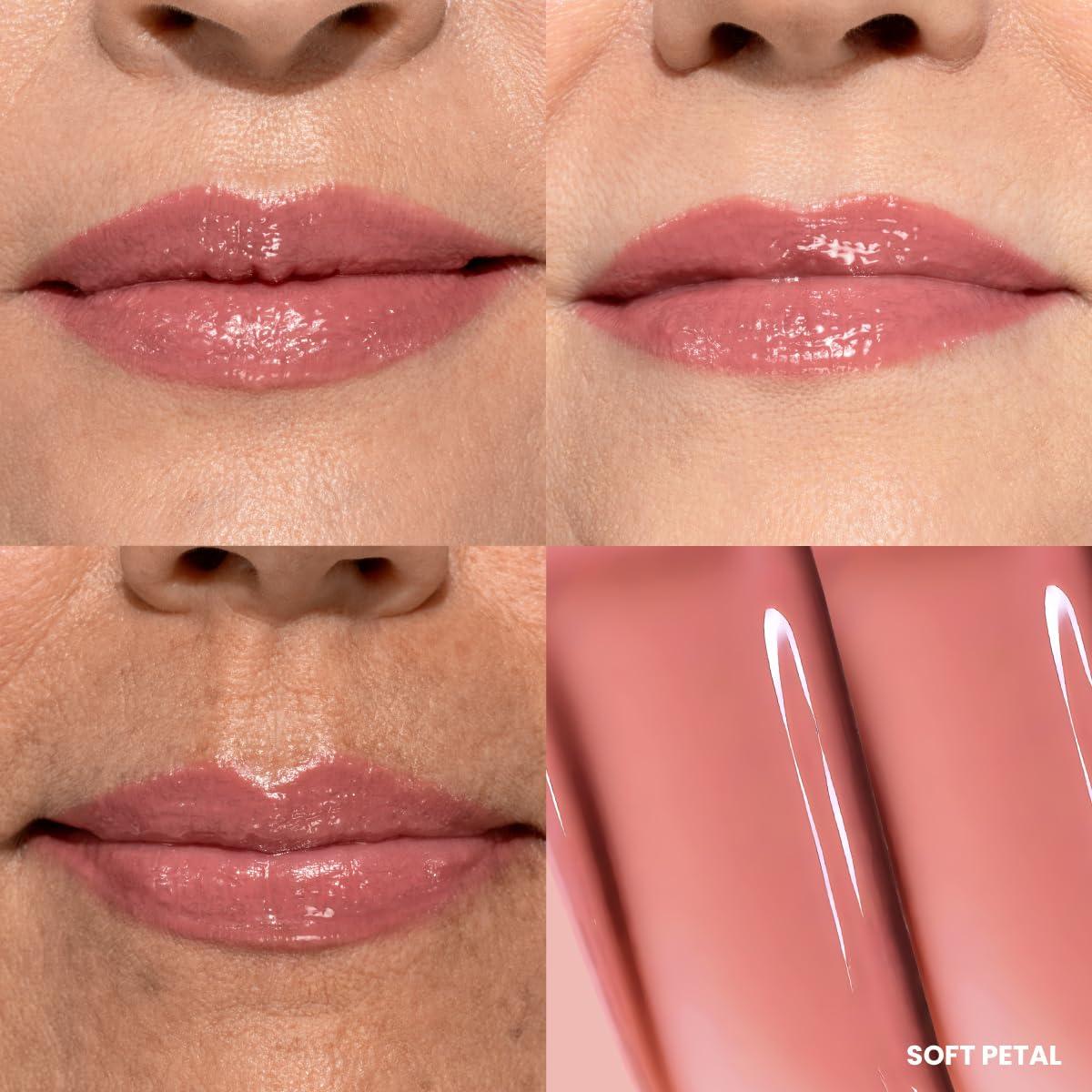 image:imagePRIME PROMETICS PrimeLip Plumping Lip Balm for Mature Women 3in1 Lipstick Gloss amp Balm NonStinging Lip Plumper Smooths Lip Lines Lightweight Buildable Color Cherry NoirSoft Petal