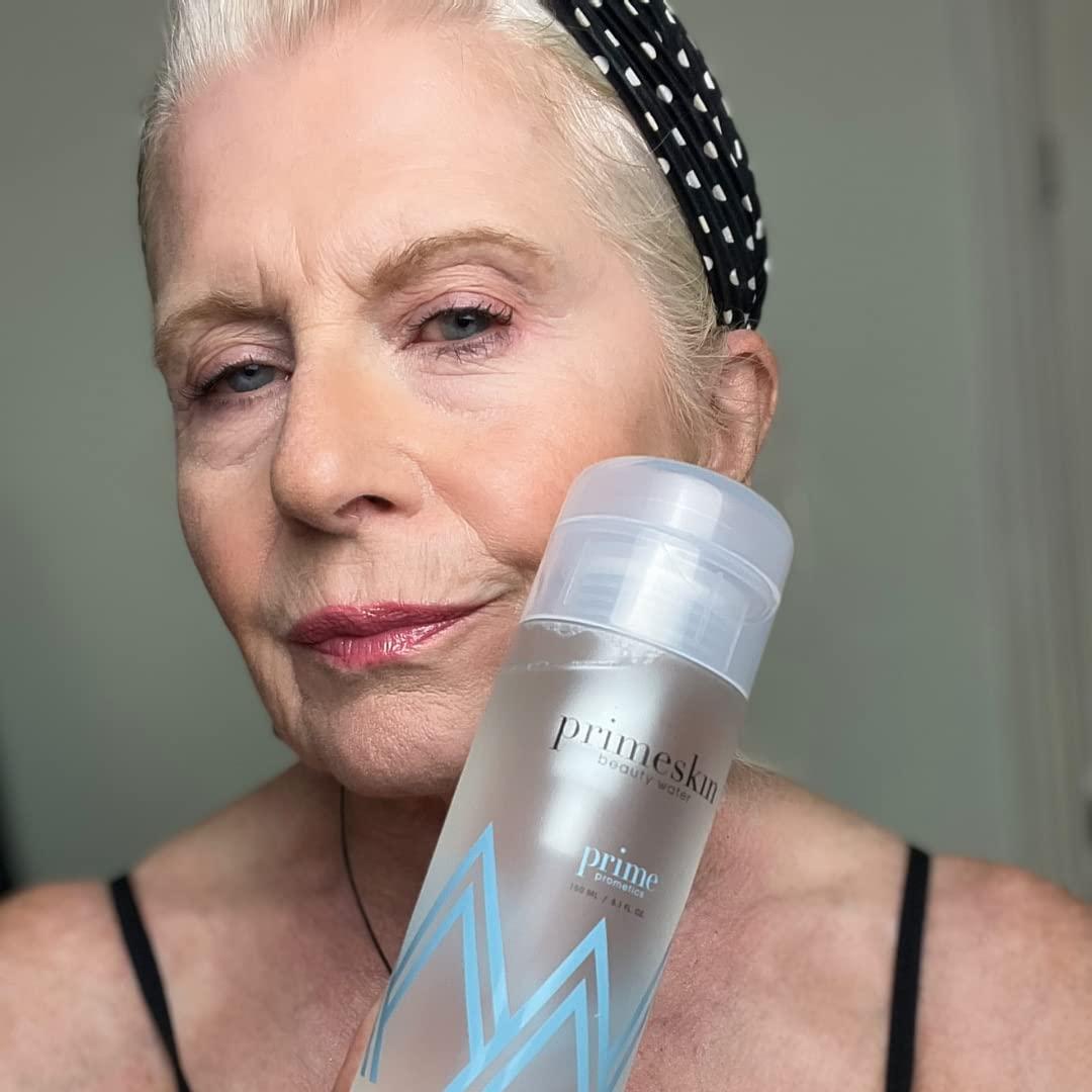 image:imagePRIME PROMETICS PrimeSkin Beauty Water Deeply Hydrating ProAge MakeUp Remover for Mature Women Clean One Swipe for All Skin Types pH balanced Hypoallergenic