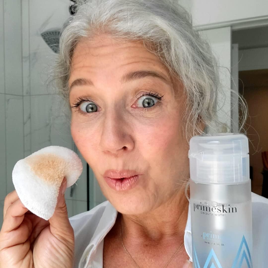 image:imagePRIME PROMETICS PrimeSkin Beauty Water Deeply Hydrating ProAge MakeUp Remover for Mature Women Clean One Swipe for All Skin Types pH balanced Hypoallergenic