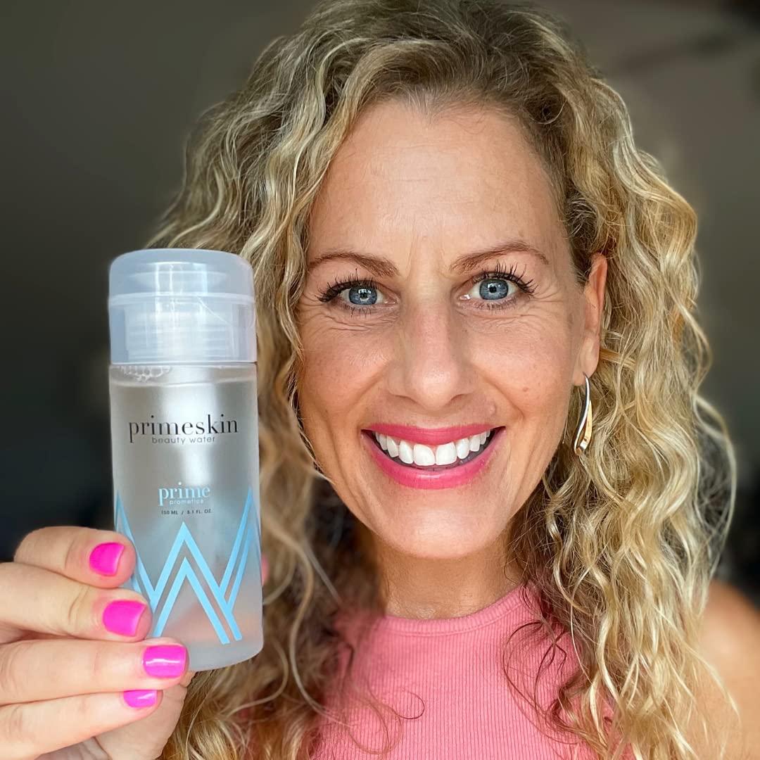 image:imagePRIME PROMETICS PrimeSkin Beauty Water Deeply Hydrating ProAge MakeUp Remover for Mature Women Clean One Swipe for All Skin Types pH balanced Hypoallergenic