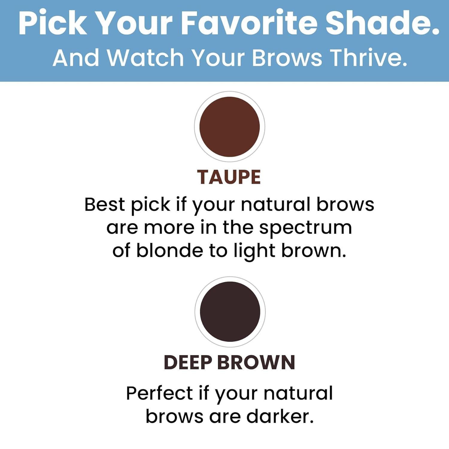 image:imagePrime Prometics PrimeBrow Complete 3in1 Eyebrow Care for Mature Women Eyebrow Mousse Tints Magic Spoolie Brush Shapes Eyebrow Growth Serum Fills Bald Spots Deep BrownDeep Brown