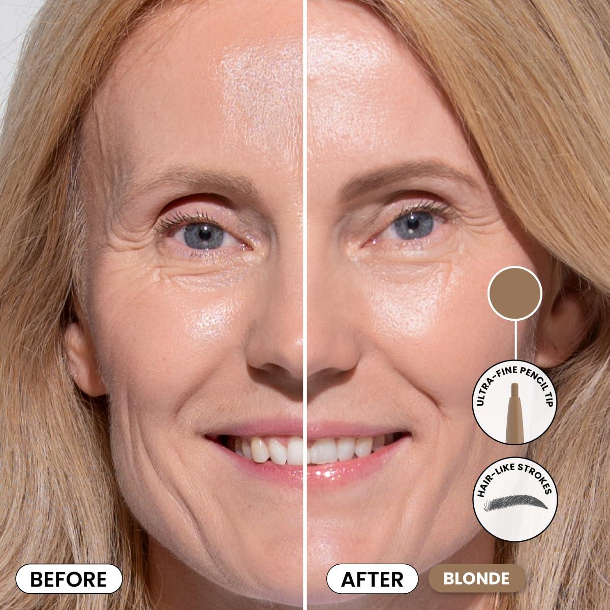 image:imagePrime Prometics PrimeBrow Pencil for Mature Women UltraPrecise Tip for Natural HairLike Strokes SmudgeProof amp LongLasting Wear Great for Thinning Sparse or Graying Brows Ash BrownBlonde