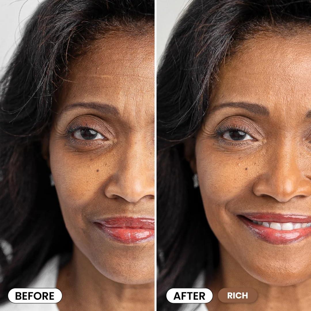 image:imagePrime Prometics PrimeSkin CC Cream for Mature Women Lightweight LiquidtoPowder Foundation Blurs Pores amp Covers Age Spots CreaseFree Hydrating amp SoftMatte Finish for Sensitive Skin FairRich