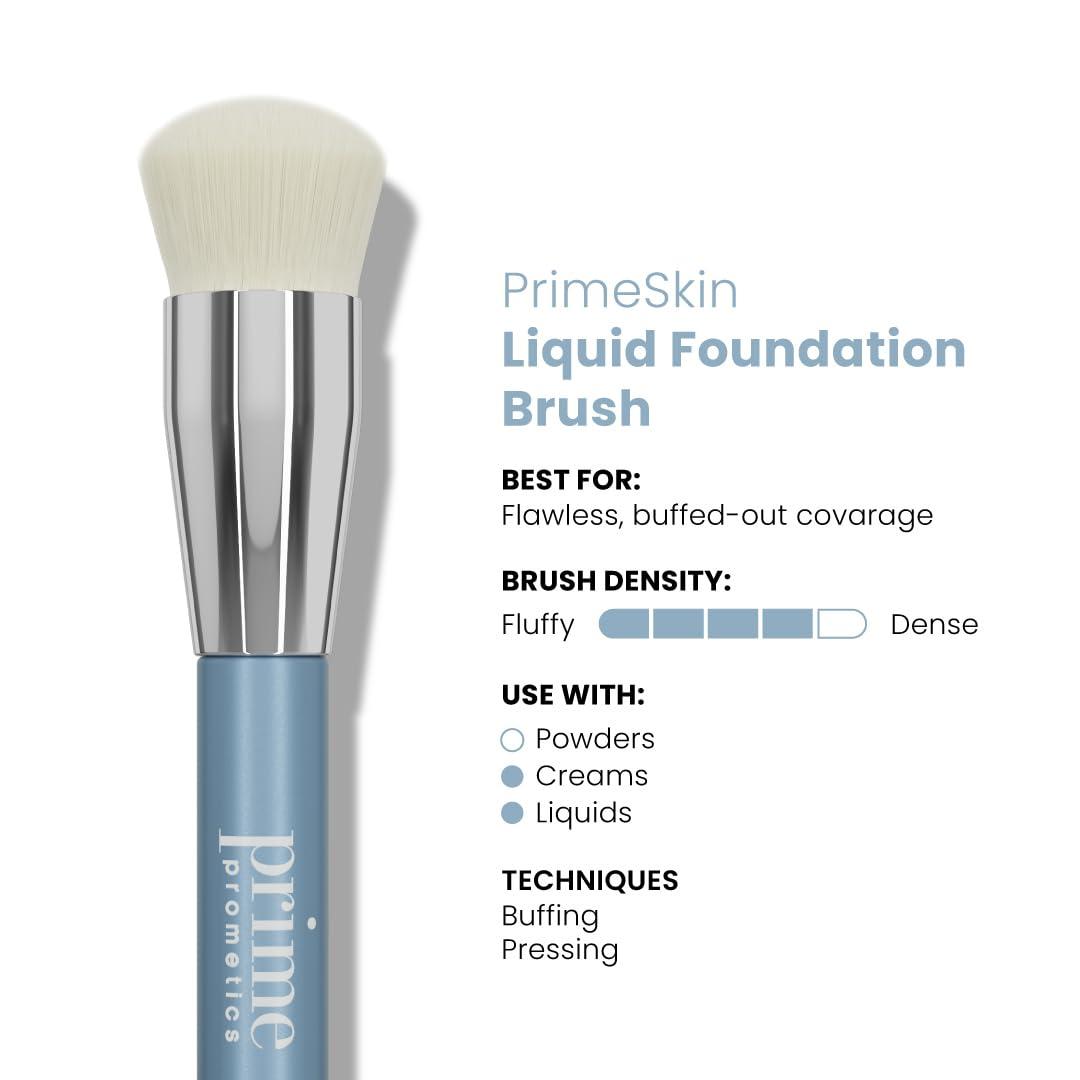 image:imagePrime Prometics PrimeSkin Liquid Foundation Brush for Mature Women UltraSoft Bristles for Seamless StreakFree Coverage Even Natural Finish Ideal for Sensitive or Dry Skin