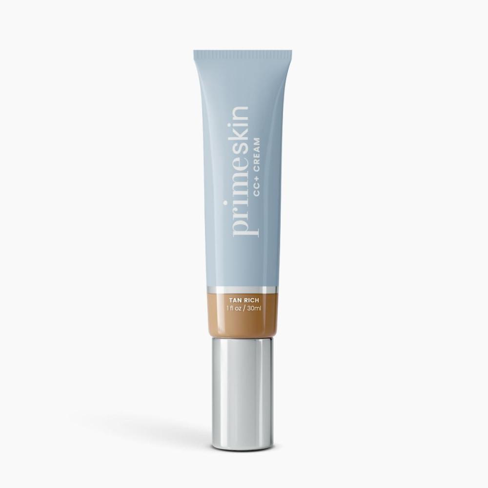 image:imagePrime Prometics PrimeSkin CC Cream for Mature Women Lightweight LiquidtoPowder Foundation Blurs Pores amp Covers Age Spots CreaseFree Hydrating amp SoftMatte Finish for Sensitive Skin FairTan Rich