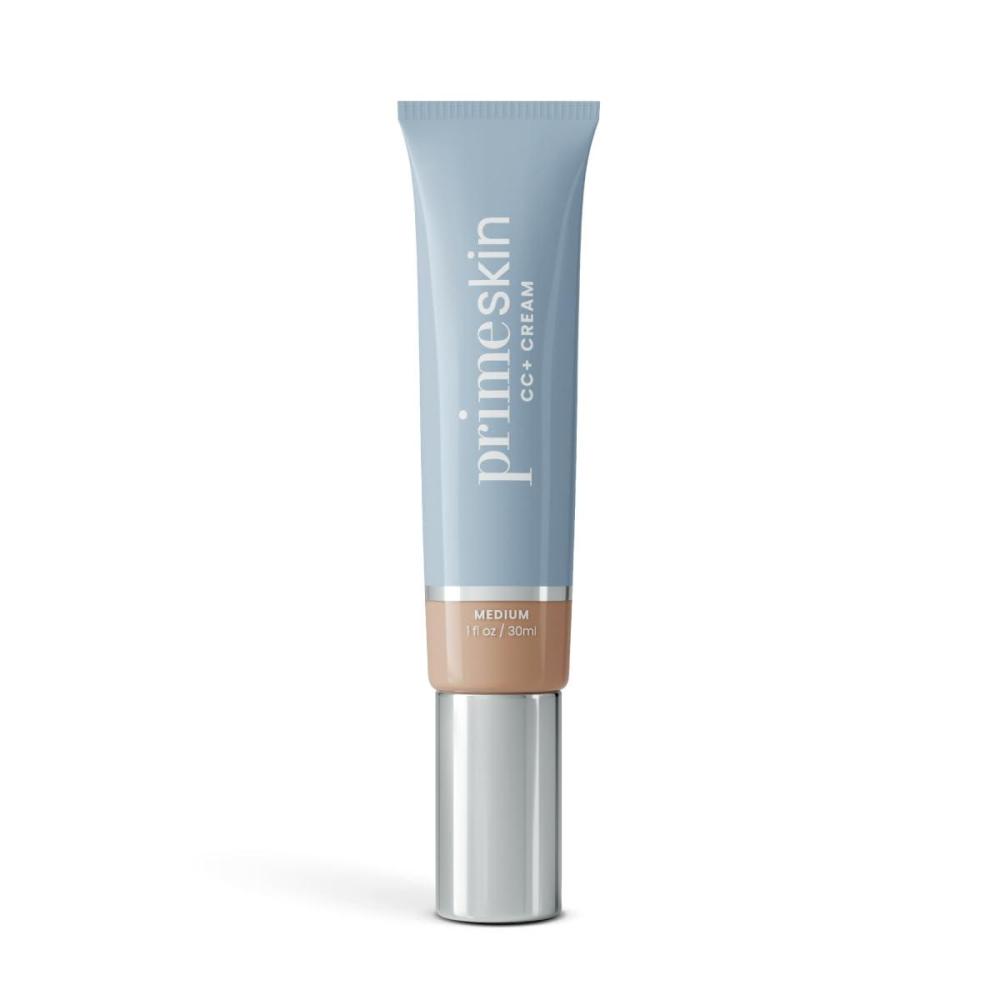 image:imagePrime Prometics PrimeSkin CC Cream for Mature Women Lightweight LiquidtoPowder Foundation Blurs Pores amp Covers Age Spots CreaseFree Hydrating amp SoftMatte Finish for Sensitive Skin FairMedium