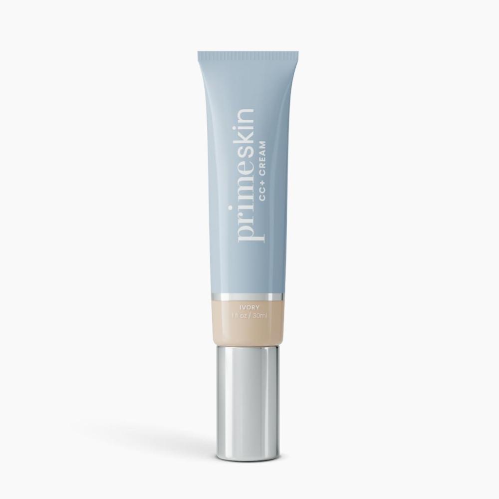 image:imagePrime Prometics PrimeSkin CC Cream for Mature Women Lightweight LiquidtoPowder Foundation Blurs Pores amp Covers Age Spots CreaseFree Hydrating amp SoftMatte Finish for Sensitive Skin FairIvory