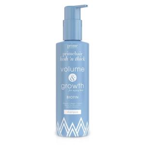 PRIME PROMETICS PrimeHair Lush N’ Thick Shampoo for Mature Women – Biotin Enriched, Sulfate-Free and Paraben-Free Shampoo with Hair Growth Promoting Ingredients – Volumizing, Hydrating