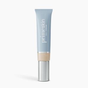 Prime Prometics PrimeSkin CC+ Cream for Mature Women – Lightweight Liquid-to-Powder Foundation – Blurs Pores & Covers Age Spots – Crease-Free, Hydrating & Soft-Matte Finish for Sensitive Skin (Fair)(Ivory)